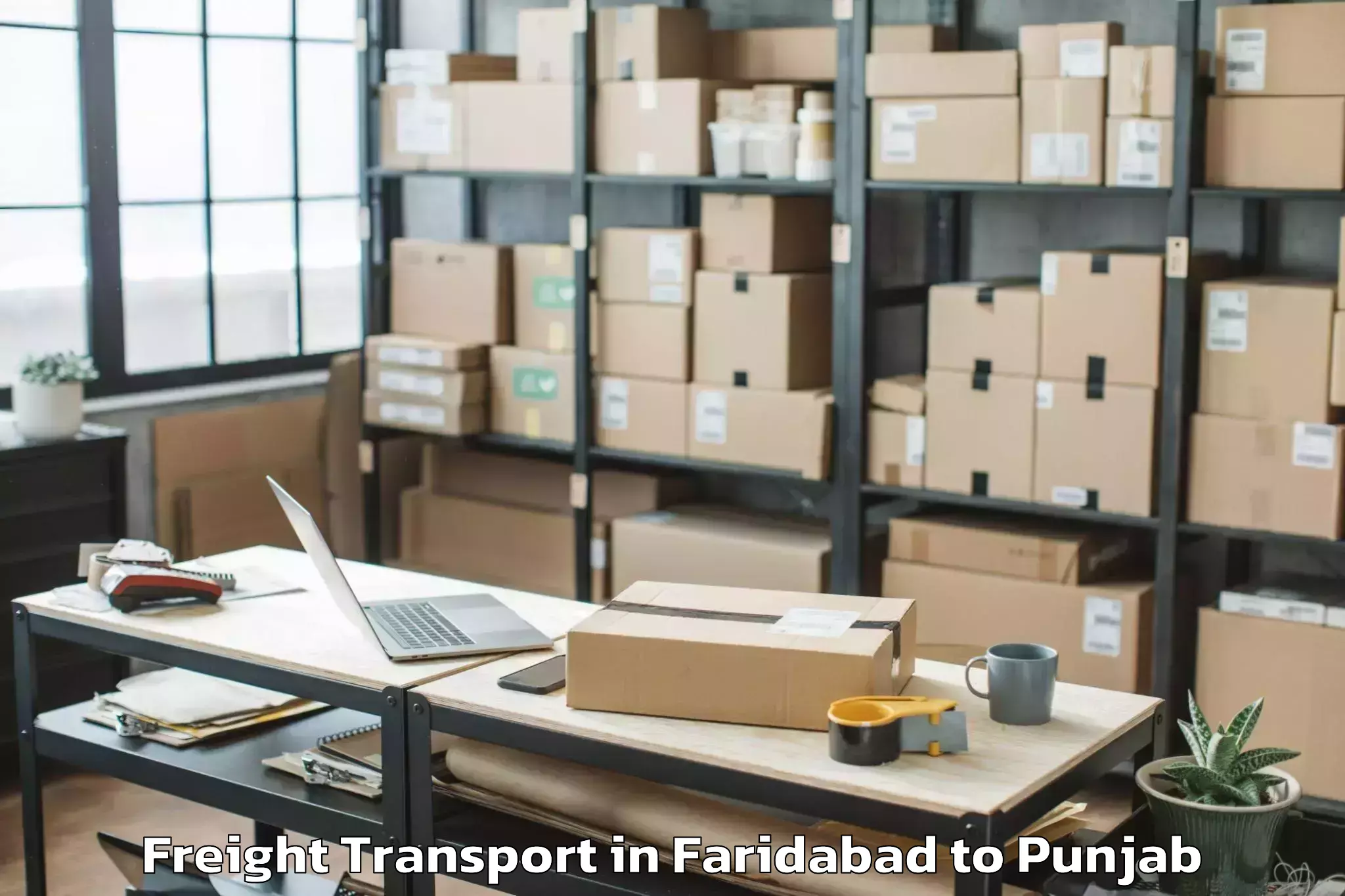 Faridabad to Punjab Freight Transport